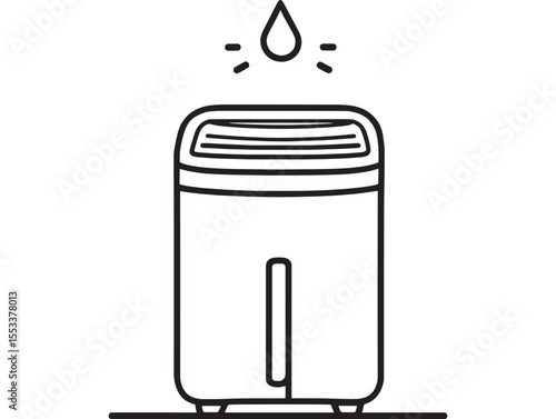 Black White Dehumidifier Home Comfort Icon