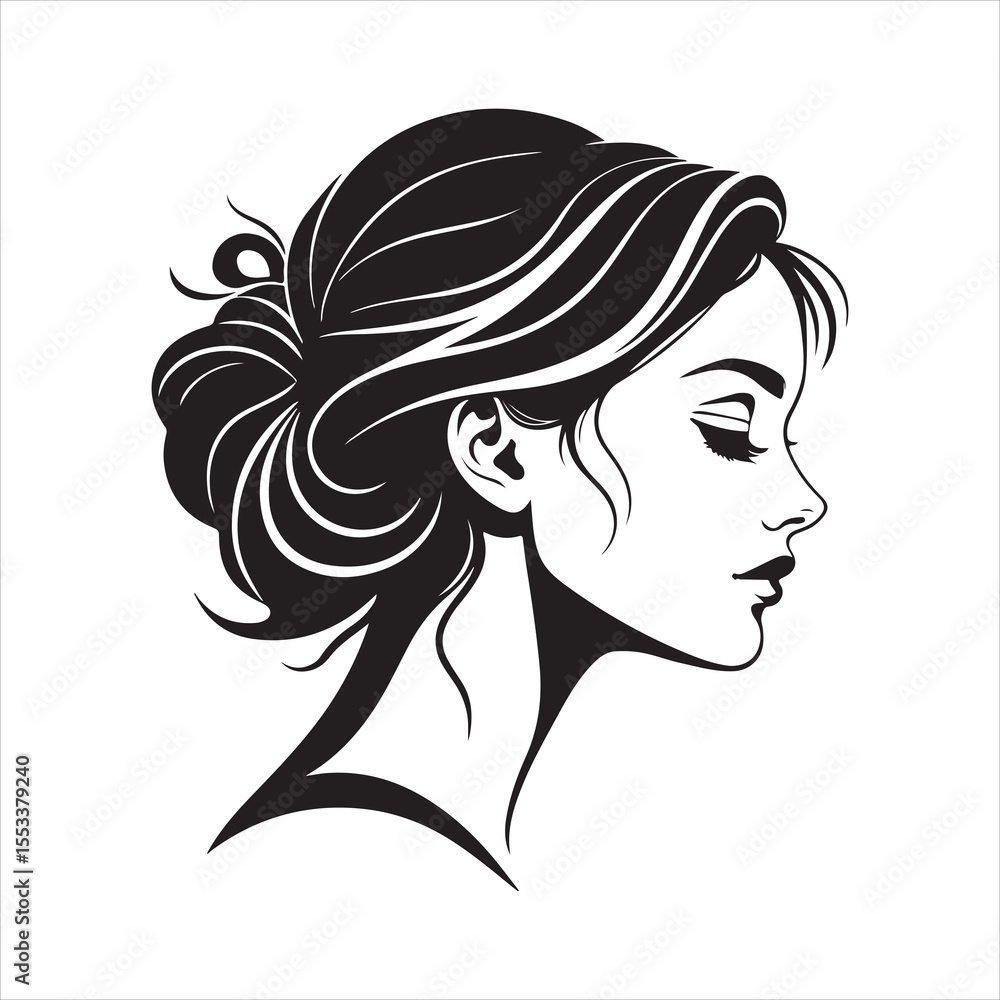 Fototapeta premium Butterfly Woman Vector 