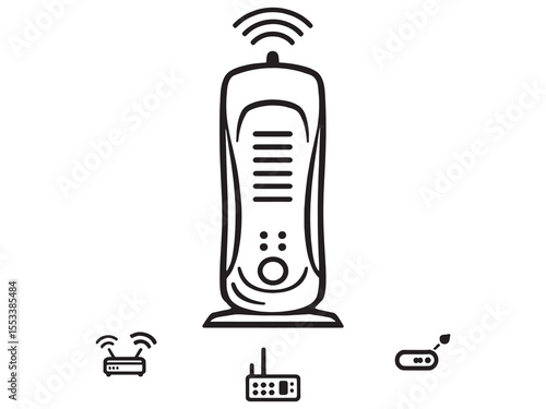 Clean Vector Icon Of Network Modem