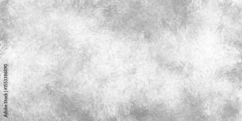 Soft white and grey concrete texture with cloudy brush effect. Abstract minimal background for vintage and modern design. Grunge wall surface.
