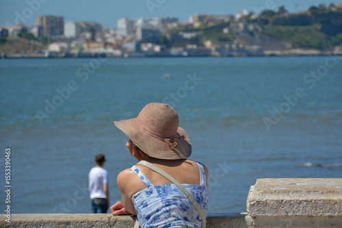 woman with a street hat