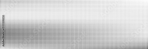 Set of halftone dots gradient pattern texture isolated on white background. Straight dotted spots using halftone circle dot raster texture. Vector blot half tone collection.
