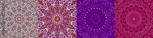 Geometric floral mandala background collection