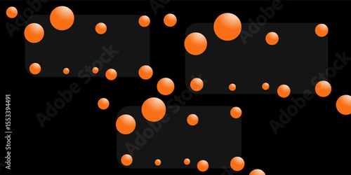 abstract design featuring a dark gray background with soft, glowing circular gradients in warm orange and yellow tones. eps 10 in presentation