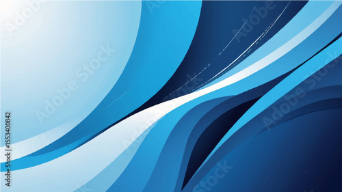 Abstract blue background with waves lines and water drop elements suitable for text or web design