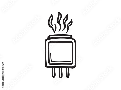 set of 6 psc different type of Air freshener clear vision simple dark black line art on white (2).eps