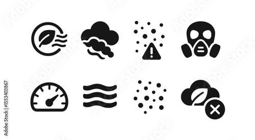 Weather, safety solid icon set. warning, hazard prevention symbols in solid style