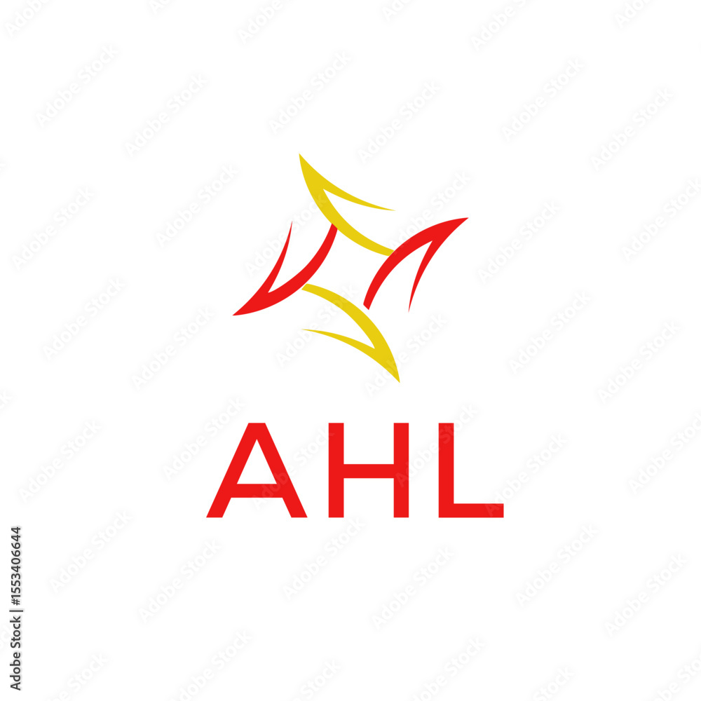 Fototapeta premium AHL LOGO, AHL vector