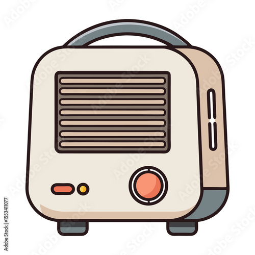 Flat machine icon vector illustration design element