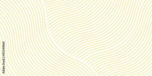 Yellow instant noodle, pasta and spaghetti texture with geometric wavy lines. Ramen, pasta vector pattern. Background abstract food illustration. Eps 10