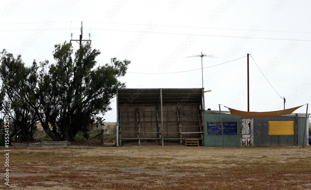 Country Cricket Oval with Quaint Grandstand Country Cricket Oval with Quaint Grandstand
