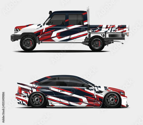 Vehicle Wrap Designs for Truck and Car Two