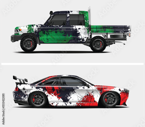 Custom Car Wraps for Pickup Truck and Sport Car