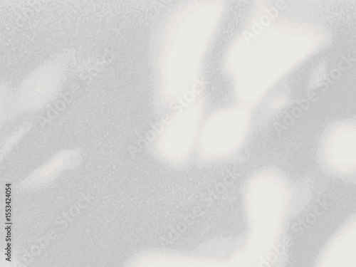 Abstract shadow of leaves on a white wall background, creating a natural overlay effect.
