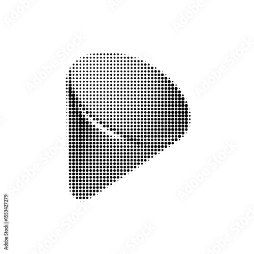 Dynamic halftone sphere vector illustration in black and white, perfect for modern designs. Abstract dot pattern creates a retro vibe. Ideal for backgrounds, posters, and web graphics.