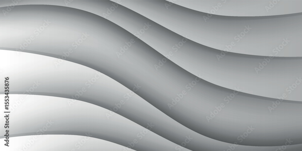 Fototapeta premium gray wave shadow modern background, limbo space studio design abstract. eps 10