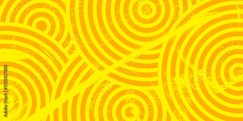 Pasta background, spaghetti abstract geometric pattern. Macaroni yellow poster. Wavy abstract pattern.