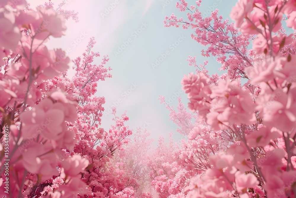 Naklejka premium pink cherry blossom