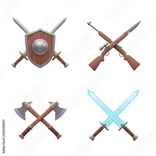 Crossed Swords and Axes