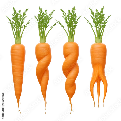 Twisted Carrot Shapes