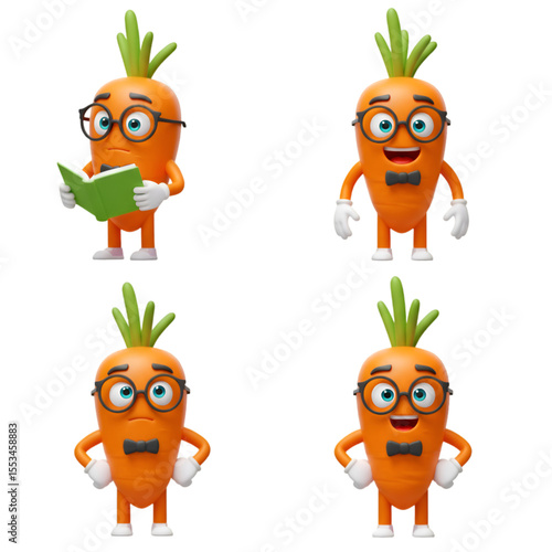 Smart Carrot Characters