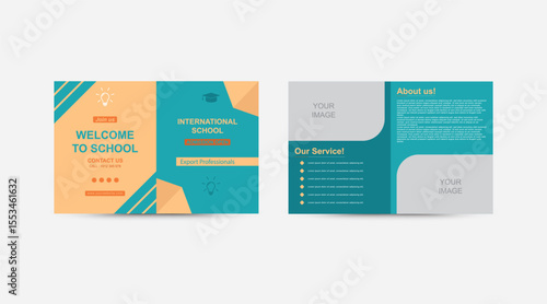 Bifold Brochure for Back to School Design Template