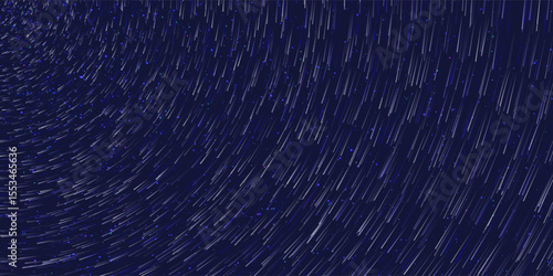 Abstract background radial blurred stars rotating. Night sky dark. Futuristic concept.