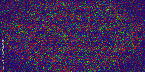 Abstract background with colorful glitch effect from pixels on dark screen. VHS and TV effect concept.  Digital Pixel color RGB noise error video frames.