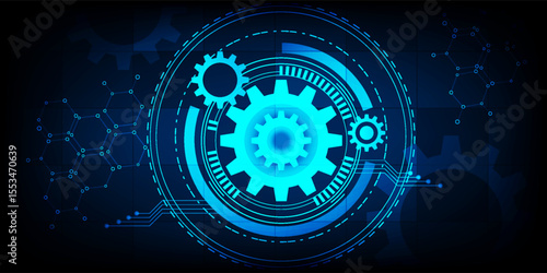 Vector abstract background technology gears concept.
