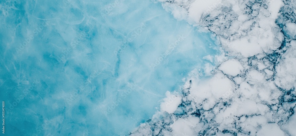 Obraz premium Blue and White Natural Ice and Snow Pattern Background Texture