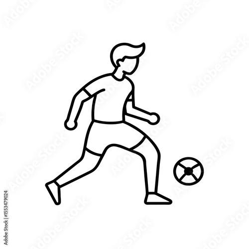 football player dribbling a ball