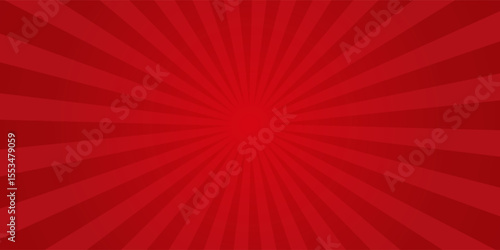 Simple Dark Christmas Red Light burst Effect vector background