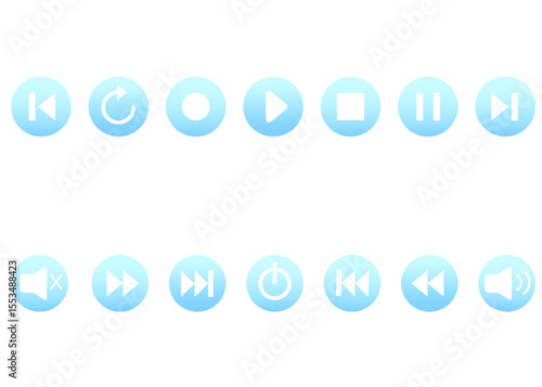 メディアプレーヤー_ボタンセット