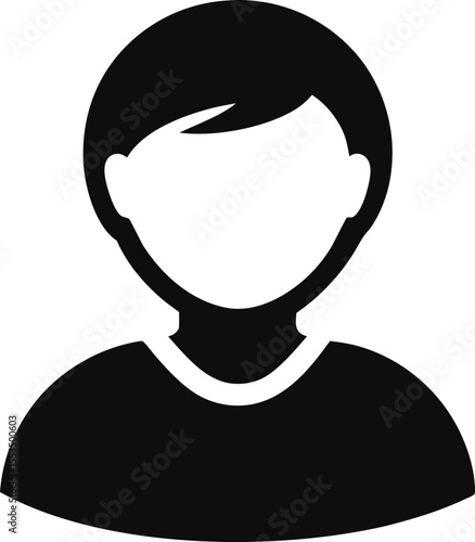 Tag User Icon Silhouette Vector Illustration 