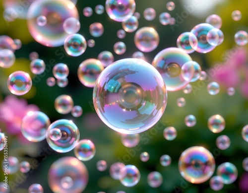 Wallpaper Mural a vibrant array of bubblegum pink bubbles that create a playful and dreamy atmosphere Torontodigital.ca