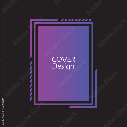 Modern cover design. seamless picture frame