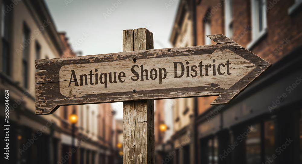 Obraz premium Navigate Through Time Discoveries in the Antique Shop District Exploration