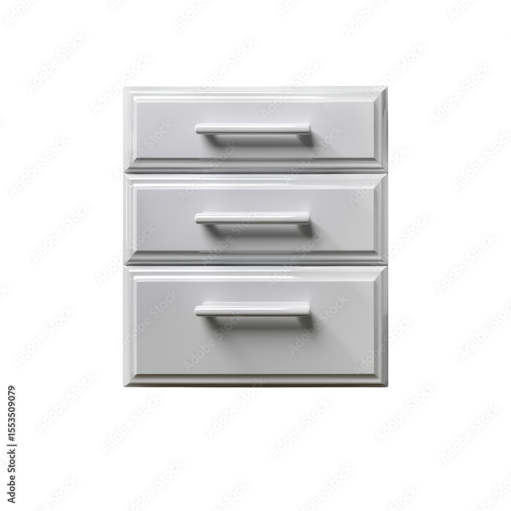 Modern white drawer cabinet with three spacious drawers, perfect for organizing items in any room. Its sleek design adds elegance to your space Modern white drawer cabinet with three spacious drawers, perfect for organizing items in any room. Its sleek design adds elegance to your space