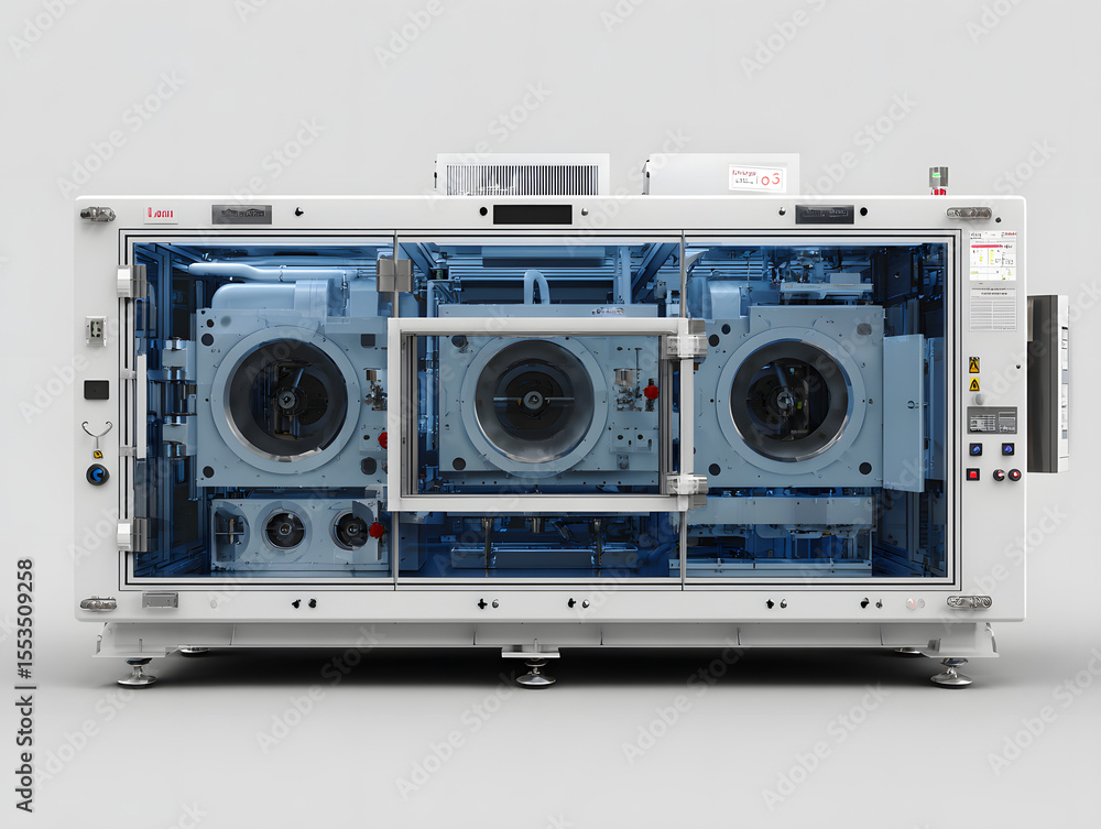 Obraz premium Glovebox workstation for sensitive material handl