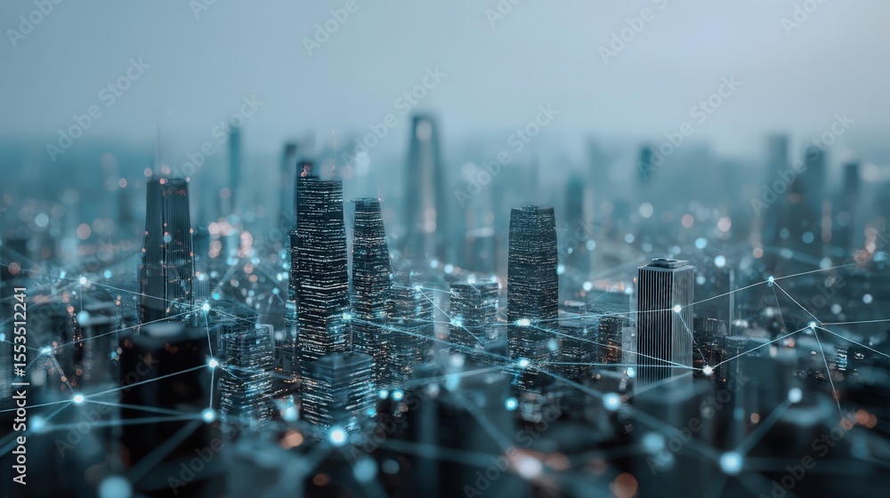 Obraz premium abstract background of the city