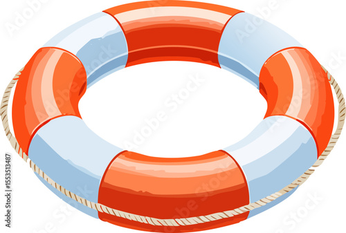 life buoy on white