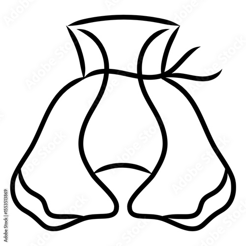 cloak icon illustration