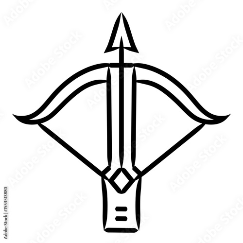 crossbow icon illustration