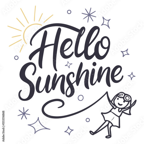 hello sunshine taypography