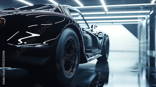 Artistic representation of a car looking brand new inside and out after professional detailing