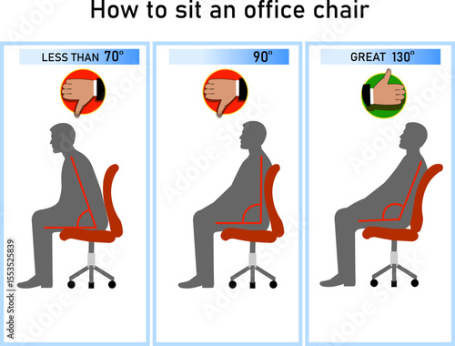 how to sit in an office chair correctly