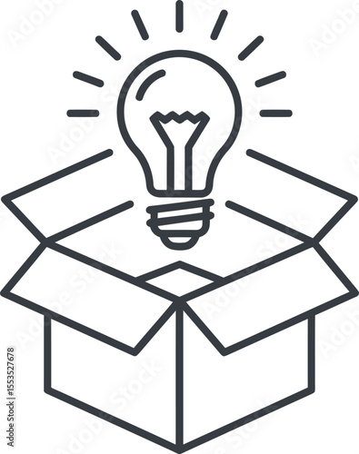 Thinking Outside The Box: Idea Generation Lightbulb