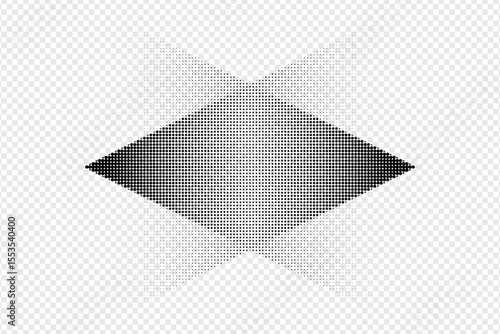 Vector grunge arrow halftone abstract.Dots texture background.