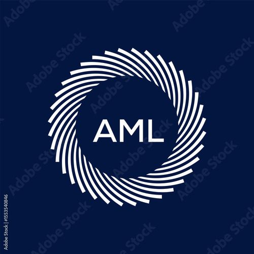 AML Letter Initial Logo Design Template Vector Illustration