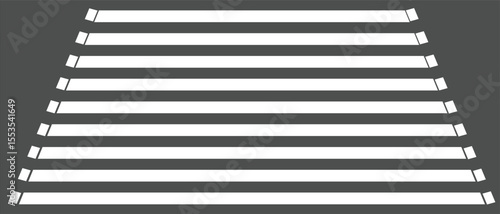 Pedestrian crosswalk zebra with no people, aerial, top view.Vertical shot of zebra crossing on a sunny day outdoors.road with zebra crossing